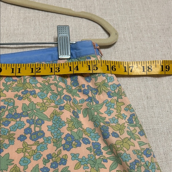 Boden Skirt Size 8 Pastel Floral Easter Preppy Feminine Midi Cotton - Picture 9 of 12